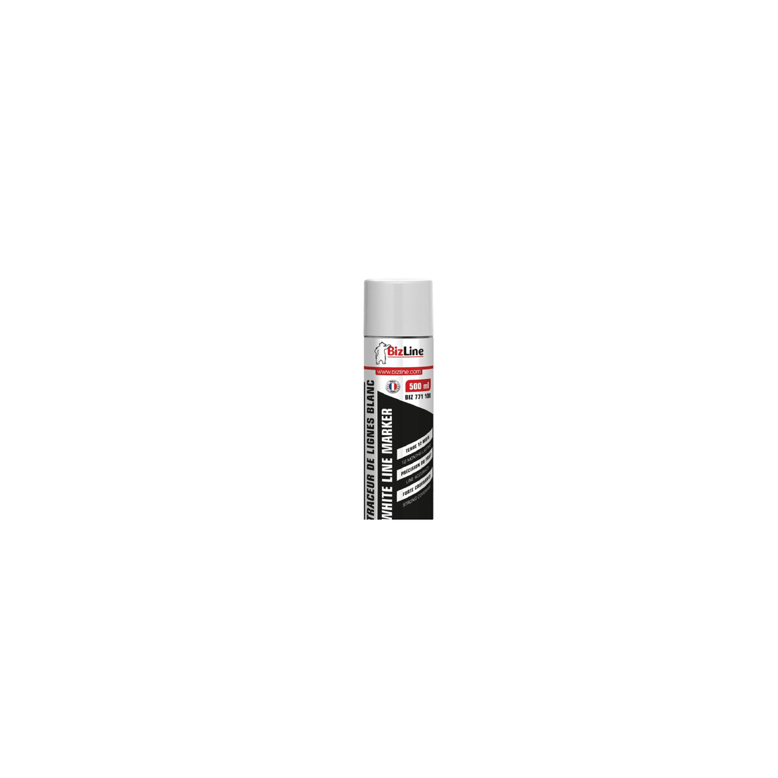 Bizline 771100 - Traceur de lignes blanc 500 ml - CHARGELEC