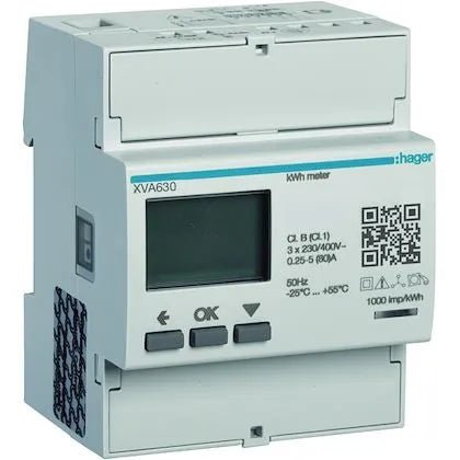 Hager XVA630 compteur triphasé Witty dynamique - CHARGELEC