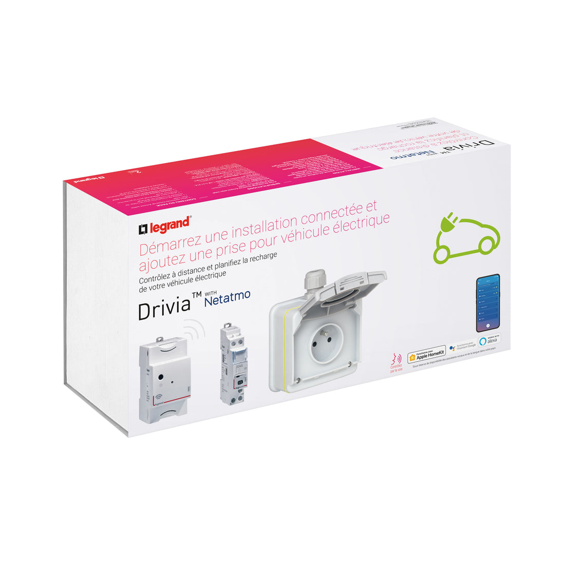 Pack Legrand Green'up Access connecté 090487B pour recharge véhicule électrique