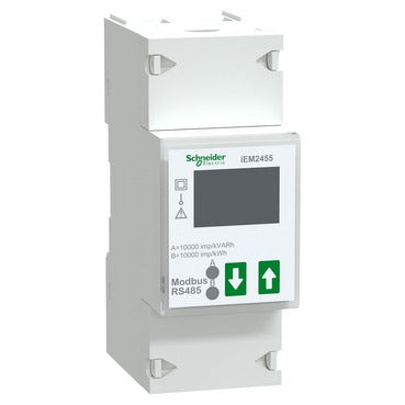 Schneider Acti9 iEM2455 A9MEM2455 compteur d'énergie monophasé 100A Modbus MID
