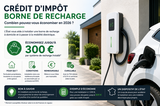 Crédit d'impôt pour borne de recharge électrique avec installation résidentielle et véhicule électrique