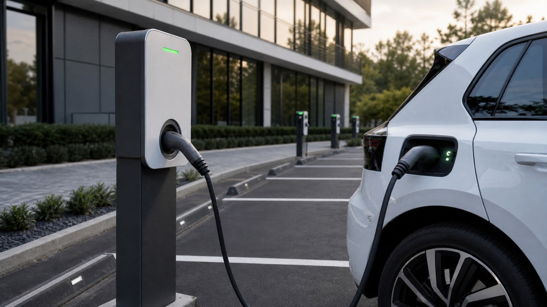 Borne ABB Terra AC pour recharge IRVE en parking professionnel