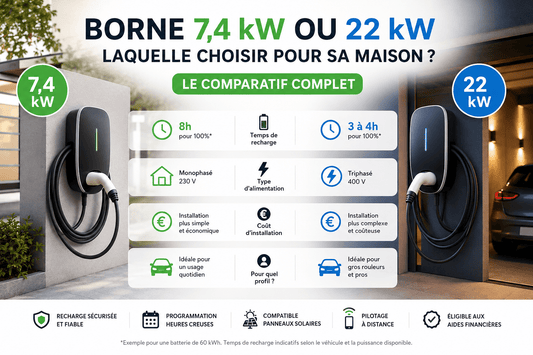 Borne 7,4 kW ou 22 kW : laquelle choisir pour sa maison ? - CHARGELEC