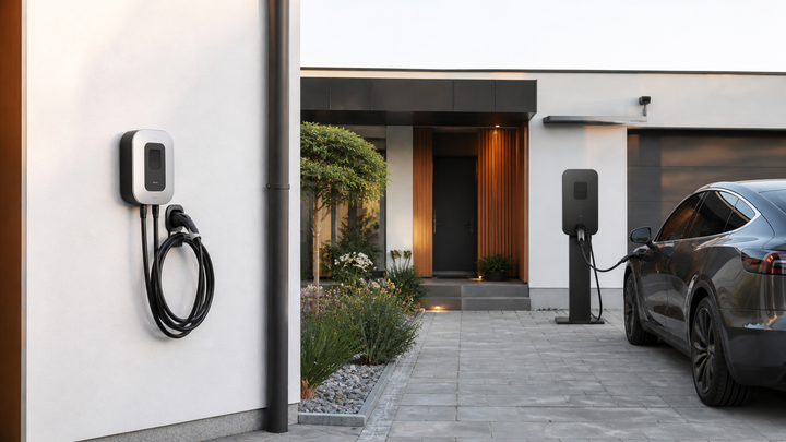 Comparatif entre borne de recharge 7,4 kW maison et borne 22 kW triphasée pour voiture électrique