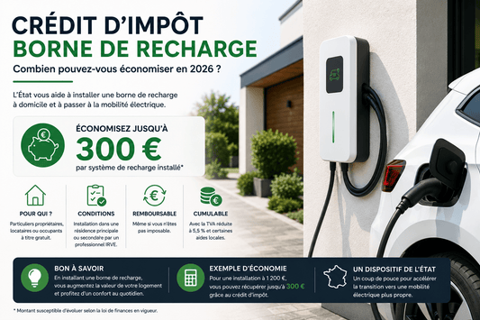 Crédit d'impôt borne de recharge 2026 : ce qu'il faut savoir - CHARGELEC