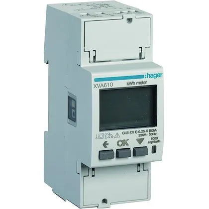 Compteur monophasé Hager XVA610 pour gestion dynamique Witty