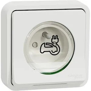 Schneider MUR39011 Mureva Styl prise renforcée VE encastrée blanche