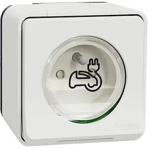 Schneider MUR39010 Mureva Styl prise renforcée VE saillie blanche