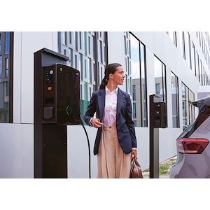 Piédestal Wallbox POLEM4 Twin pour borne eM4 Twin
