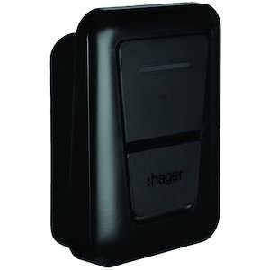 Hager Witty One 7,4 kW RFID Bluetooth avec gestion dynamique - borne monophasée