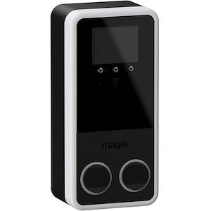 Hager Witty Park 2 Mural 2x22 kW OCPP 4G RFID MID - CHARGELEC