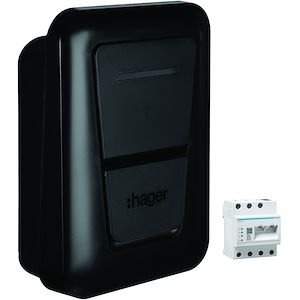 Hager Witty Plus Flow 22 kW XEM470 | Borne Solaire OCPP MID - CHARGELEC