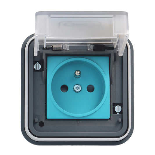Hager Witty XEV081 prise renforcee encastree IP55 3,7 kW pour voiture electrique