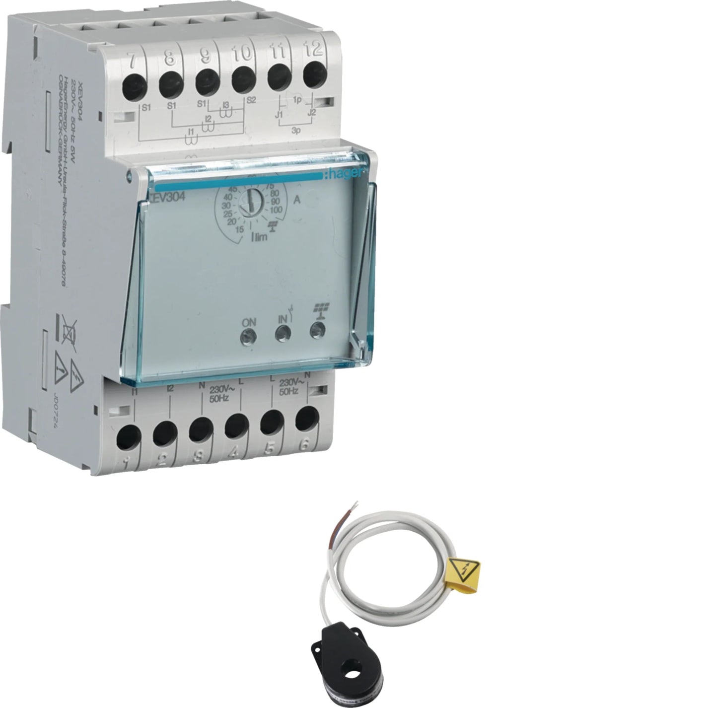 Hager XEV304 simulateur TIC 1P pour borne de recharge Witty