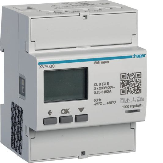 Hager XVA630 compteur triphasé Witty dynamique