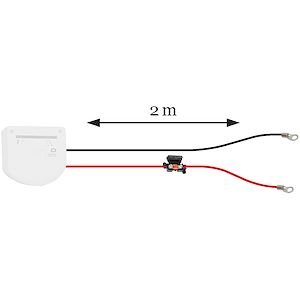 Kit câble batterie Uniteck 6 mm² avec fusible - Réf. 0347 - CHARGELEC