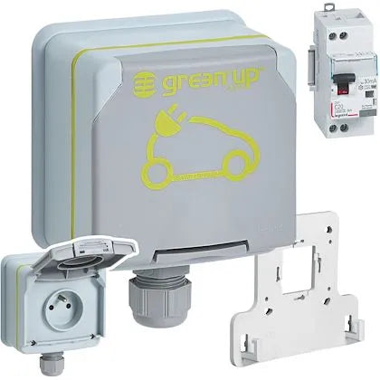 Legrand Green'up Access 090476 kit prêt-à-poser prise renforcée avec disjoncteur différentiel