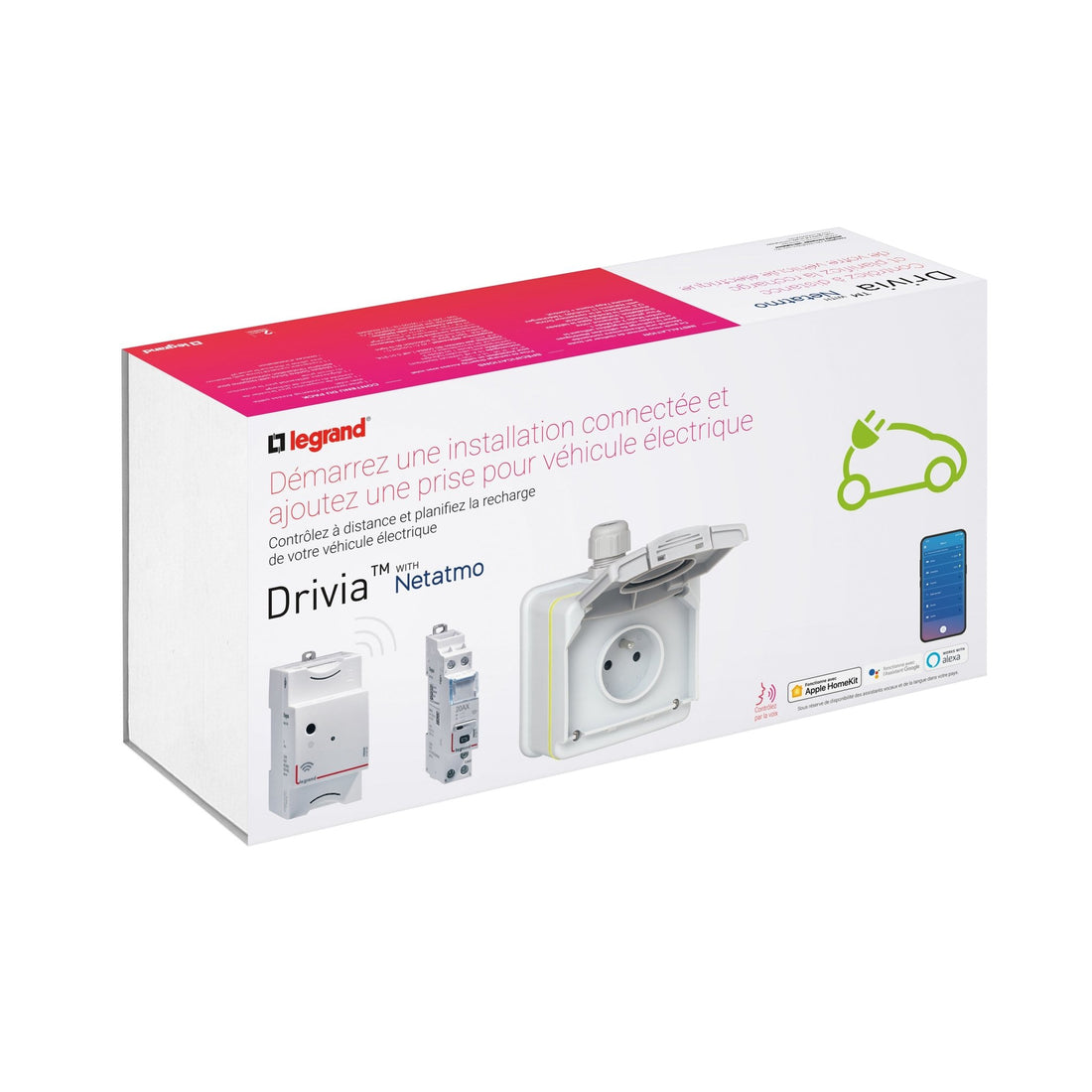 Pack Legrand Green'up Access connecté 090487B avec passerelle Netatmo - CHARGELEC