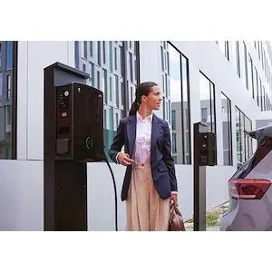 Piédestal Wallbox POLEM4 Twin pour borne eM4 Twin - CHARGELEC