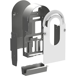 Kit métallique Schneider EVlink Pro AC EVA1RWKS1 pour borne murale