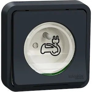 Schneider MUR36011 Mureva Styl prise renforcée VE encastrée grise - CHARGELEC