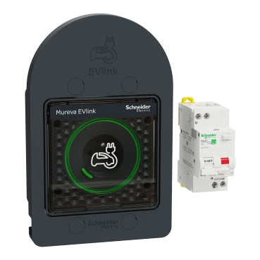 Schneider Mureva EVlink MUR36016 kit prise renforcee VE avec protection differentielle