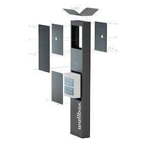 Wallbox Piédestal Eiffel pour Pulsar Plus Max et Pro - CHARGELEC